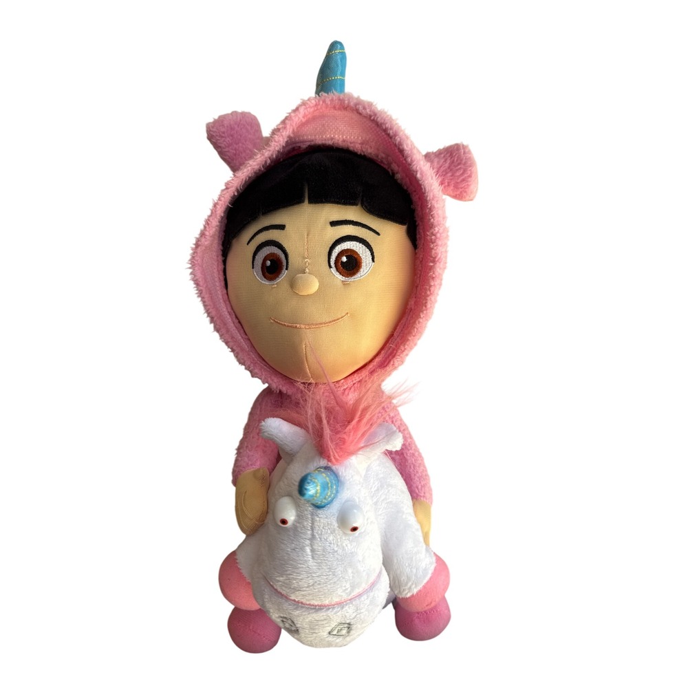Universal Studios Despicable Me Agnes in Unicorn Costume Plush Stuffed Toy Pink